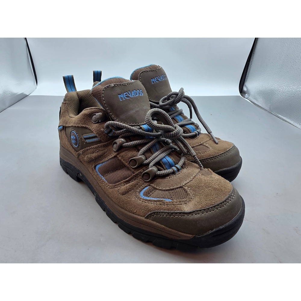 Nevados Waterproof Hiking Shoes Brown Blue Leather V4161WJL Mens‎ 8.5M